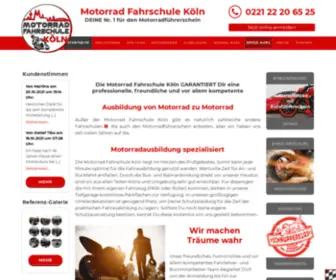 Motorrad-Fahrschule-Koeln.de(Motorrad Fahrschule Köln) Screenshot