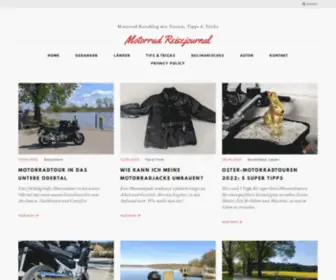 Motorrad-Reisejournal.de(Motorrad Reiseblog mit Touren) Screenshot