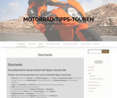 Motorrad-Tipps-Touren.de(Anfänger) Screenshot