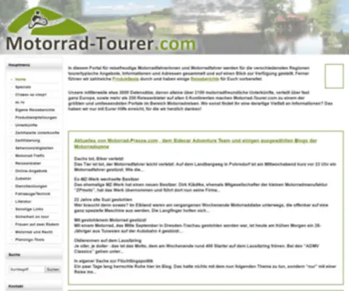 Motorrad-Tourer.com(Sehenswürdigkeit) Screenshot