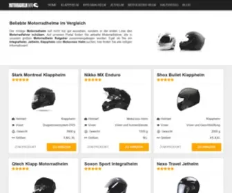Motorradhelm-Test.biz(Motorradhelm Test: der Ratgeber für Motorradhelme im Internet) Screenshot