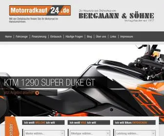 Motorradkauf24.de(Motorräder online kaufen) Screenshot