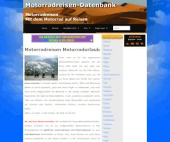 Motorradreisendatenbank.de(Motorradreisen Datenbank) Screenshot