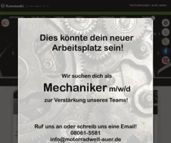 Motorradwelt-Auer.de(Motorradwelt Auer GmbH) Screenshot