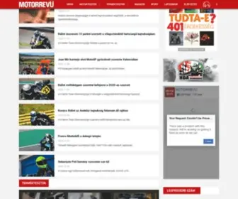 Motorrevu.hu(Nyitóoldal) Screenshot