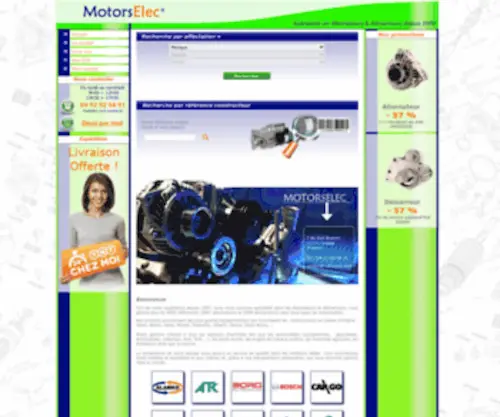 Motorselec.com(Toute la gamme alternateur et démarreur en vente) Screenshot