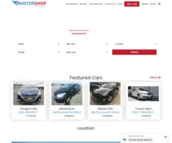 Motorshop.co.ke Screenshot