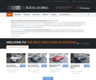 Motorsonwheels.com(Best Used Cars For Sale in Houston) Screenshot