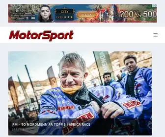 Motorsport.no(Nyheter om motorsport) Screenshot