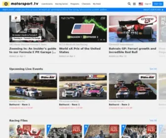 Motorsport.tv(Watch live and on demand motor racing video on) Screenshot