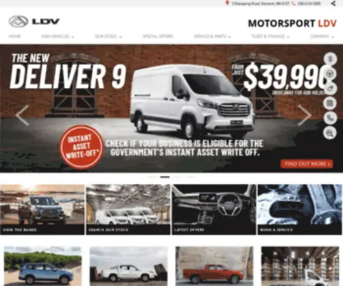 Motorsportldv.com.au(Motorsport LDV) Screenshot