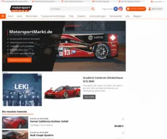Motorsportmarkt.de(Rennfahrzeuge, Karts, Renn-Motorrad, Renn-Transporter, Jobs, Fahrermarkt, Rennsportteile, Rennsportzubehör) Screenshot