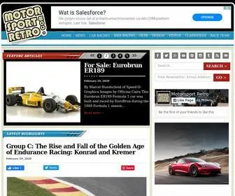 Motorsportretro.com(Classic motorsport) Screenshot