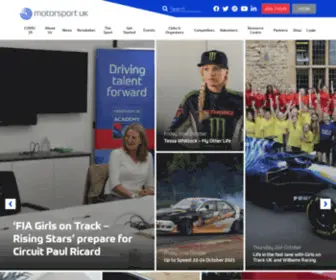 Motorsportuk.org(Motorsport UK) Screenshot
