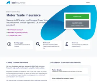 Motortraderinsurance.co.uk Screenshot