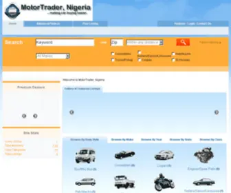 Motortradernigeria.com(MotorTrader, Nigeria) Screenshot