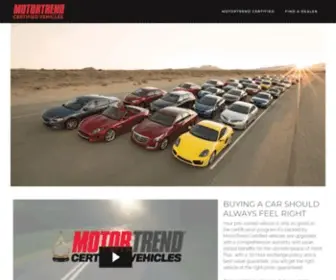 Motortrendcertified.com Screenshot