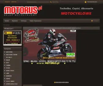 Motorus.pl(Motocyklowy sklep internetowy) Screenshot