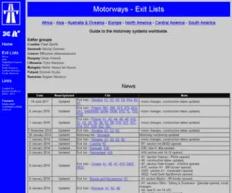 Motorways-Exitlists.com(Motorways Exitlists) Screenshot