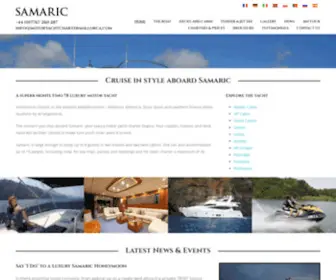 Motoryachtchartermallorca.com(The Samaric Motor Yacht) Screenshot