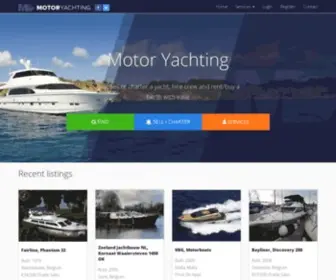 Motoryachting.com(Motor yachts for sale) Screenshot