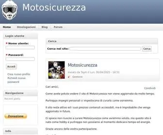 Motosicurezza.com(Sicurezza in Moto) Screenshot