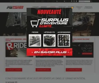 Motosillimitees.com(Motos Illimitées propose la gamme complète de) Screenshot