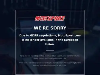 Motosport.com(Dirt Bike & Motocross Online Store) Screenshot