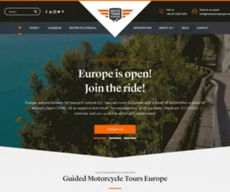 Mototourseurope.com(Motorcycle tours in Europe) Screenshot