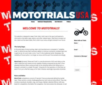 Mototrialinfo.com(American Moto Trials) Screenshot