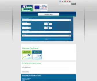 Mototrust.gr(Mykonos Car Rental) Screenshot