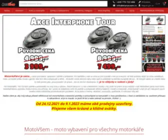 Motovsem.cz(Moto vybavení pro motorkáře) Screenshot