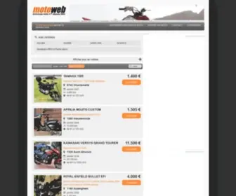 Motoweb.be(Motos d'occasion parmi les annonces moto d'occasion) Screenshot