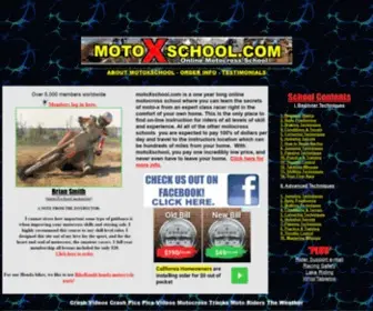 Motoxschool.com(MOTOCROSS SCHOOLS) Screenshot