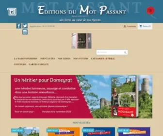 Motpassant.fr(éditions du mot passant) Screenshot