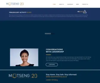 Motseng.co.za(Motseng Investment Holdings) Screenshot