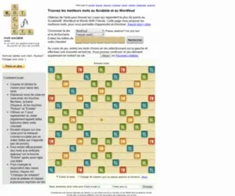 Motsociete.fr(Aide pour Scrabble) Screenshot