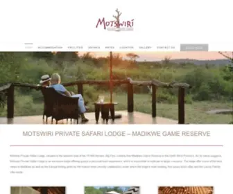 Motswiri.com(Madikwe Game Reserve) Screenshot