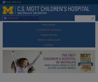 Mottchildren.org(University of Michigan Mott Children's) Screenshot