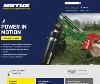 Motushydraulics.com.au(Hydraulic Ram & Cylinder Manufacturer) Screenshot