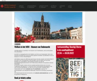 Mou-Oudenaarde.be(Museum Oudenaarde en de Vlaamse Ardennen) Screenshot