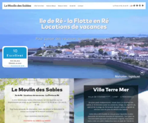 Moulin-Des-Sables.com(Location ile de Ré) Screenshot