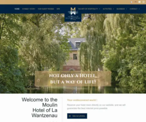 Moulin-Wantzenau.com(Hôtel Spa 4 étoiles) Screenshot