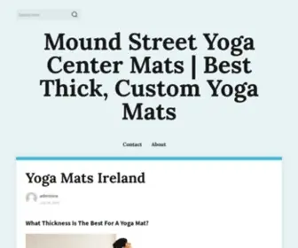 Moundstreetyoga.com(Mound Street Yoga Center Mats) Screenshot