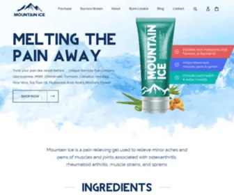 Mountain-Ice.com(Mountain Ice Pain Relief Gel) Screenshot