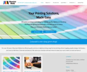 Mountain-Media.com(Your Digital Printing Solution) Screenshot