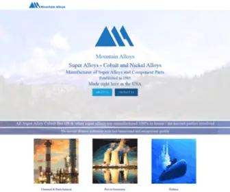 Mountainalloys.com(Mountain Alloys) Screenshot