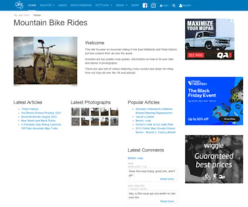 Mountainbikerides.co.uk(Mountain Bike Rides) Screenshot