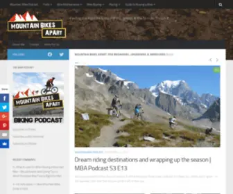 Mountainbikesapart.com(Biking trail guides) Screenshot