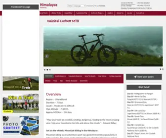 Mountainbiking.co.in(Cycling-Trip, Nainital Corbett MTB) Screenshot